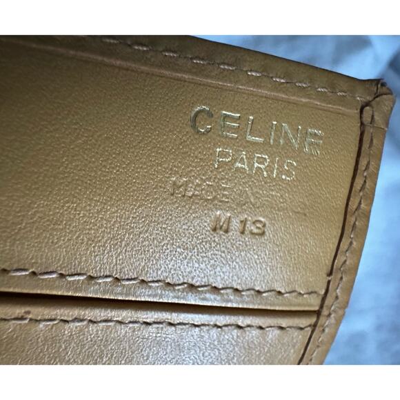 Celine Bifold Long Wallet Brown Macadam EC-20087 Wallet Good Condition PVC - Picture 7 of 10